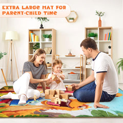 Decalsweet mat pattern with bright colors to engage babies