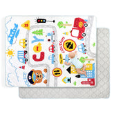 Decalsweet baby play mat with extra-thick foam for comfortable tummy time.