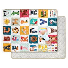 Decalsweet baby play mat with soft thick foam cushions tummy time play