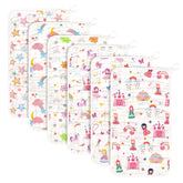 Decalsweet six-layer muslin burp cloths show strong absorbency for messes.