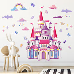 Decalsweet girls bedroom decoration set enhances walls with cheerful scenes.