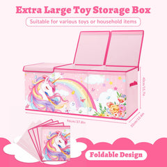 DecalSweet toy box with removable dividers adapts to clutter of stuffed animals.
