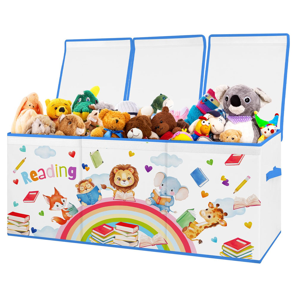 Decalsweet toy box with large capacity keeps toys neatly organized