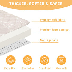 Decalsweet non-slip bottom keeps infants safe during crawls