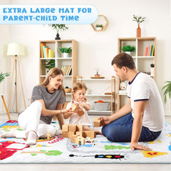 Decalsweet washable baby play mat is simple to clean.