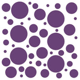DecalVenue purple polka dot wall decals set for residue-free decorating across walls