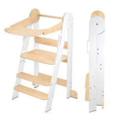 DecorDudz Toddler Tower side view showing secure surround for stable use