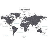 DECOWALL DLT-1609GF world map panel for stylish educational decor