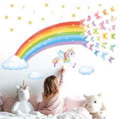 DECOWALL pastel digital painting style decor for nursery