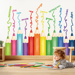 DECOWALL SG2-2417 dream-scene wall art creates a playful learning atmosphere.