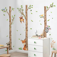 Decvictor forest scene wall decal forms a large finished layout