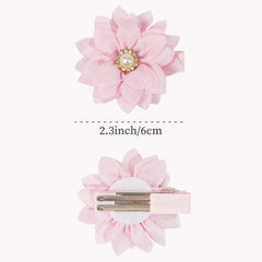 DED chic 6cm blossom clip adds sweet sparkle to toddler looks.