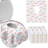 DEEKI toilet seat covers 2 layers no-slip for clean public restrooms