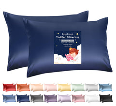 Deep Dream toddler pillowcase 13x18 navy blue, soft and breathable for gentle nights.