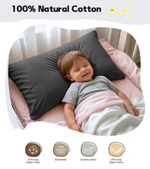 Deep Dream toddler pillowcase with envelope closure keeps pillow secure during sleep.