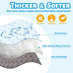 Deeteck baby play mat with non-slip bottom preventing slipping during play