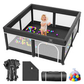 Deeteck foldable baby playpen open for quick, safe play area at home.