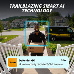 Defender GO 2K AI camera color night vision reveals true colors after dusk