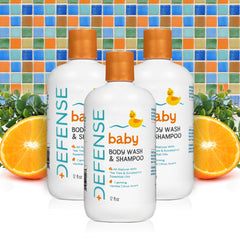 Creamy lather from Defense Soap Baby Shampoo demonstrates rich, gentle wash