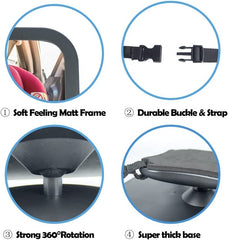Define Essentials crystal-clear reflection keeps your baby in sight during travels