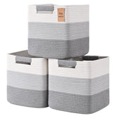 Degeyoyo 13-inch storage cubes on a shelf for organized, clutter-free spaces.