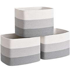 Degeyoyo cube storage bin 3-pack on shelf for toys and clothes organization