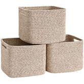 Degeyoyo cube storage bin on a shelf keeps items neatly organized.
