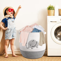 Degeyoyo foldable woven basket for easy reshaping and quick storage.