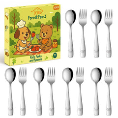 Dehov toddler utensils set 12 pieces for easy meals