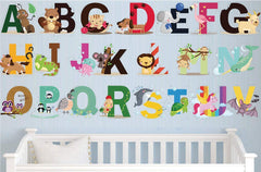 DEKOSH Animal Alphabet nursery stickers for easy repositioning and cleanup