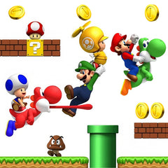 DEKOSH Mario wall decal builds a vivid scene for imaginative play in kids' rooms