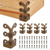DELORIGIN brass corner protectors package with six guards and screws for quick setup