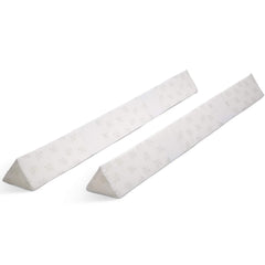 Delta Children bedrail two-pack front view shows extra-long foam bumpers for safer sleep