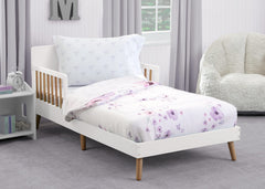 Delta Children purple bouquet fitted bottom sheet fits standard toddler mattress