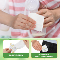 Demissle large wipe coverage at 7x5.5 inches easily cleans larger pump parts.
