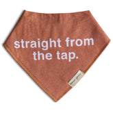 Denver James Bandana Bib front view with soft organic cotton for gentle feeding