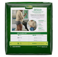 Depend Men Fit-Flex Max XL fabric detail emphasizing soft cloth-like texture