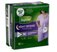 Depends Women beige discreet wear under clothing for quiet protection.