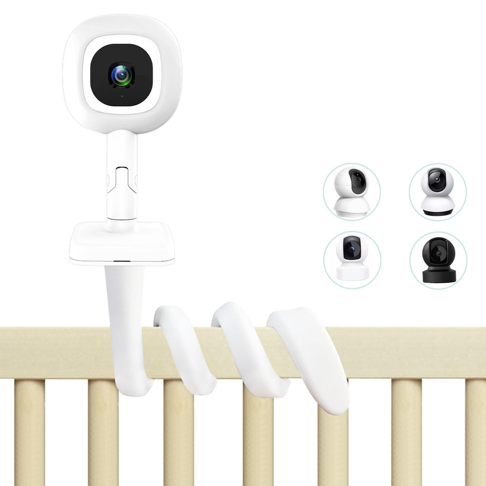 Derebir Nanit Pro flexible mount provides adjustable angle for a wider, clearer baby view.