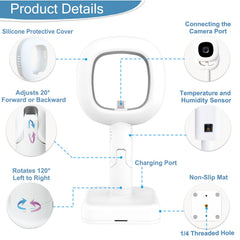 Derebir Nanit Pro wall mount offers flexible placement on wall or table.
