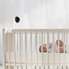 Derebir no-tools installation makes setup quick on crib side or shelf.
