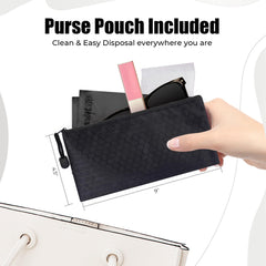 Dergik bags suitable for tampons, pads, liners, and household waste.