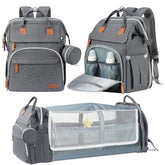DERJUNSTAR diaper bag backpack keeps baby essentials organized on the go.