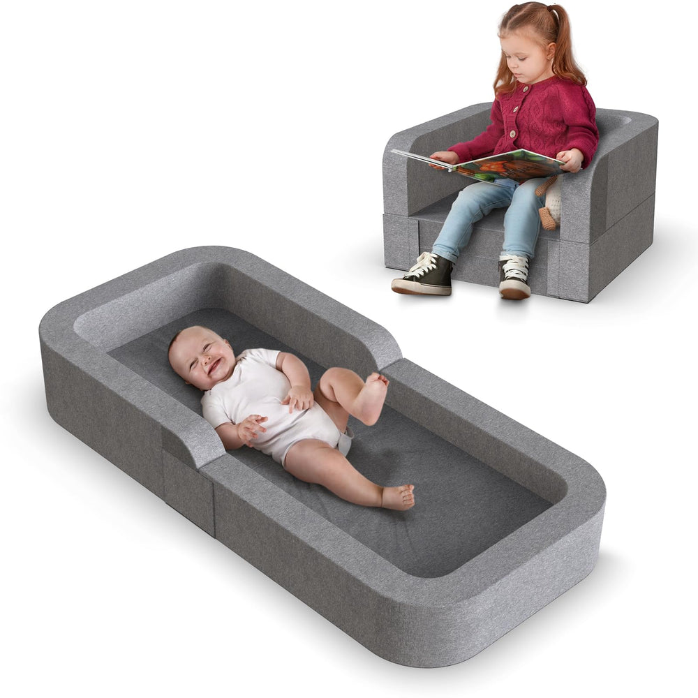 Derson Toddler Travel Bed folded compact for easy transport and storage