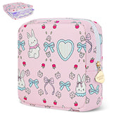 Desing Wish Bowknot Rabbit period bag compact size for discreet on-the-go storage.
