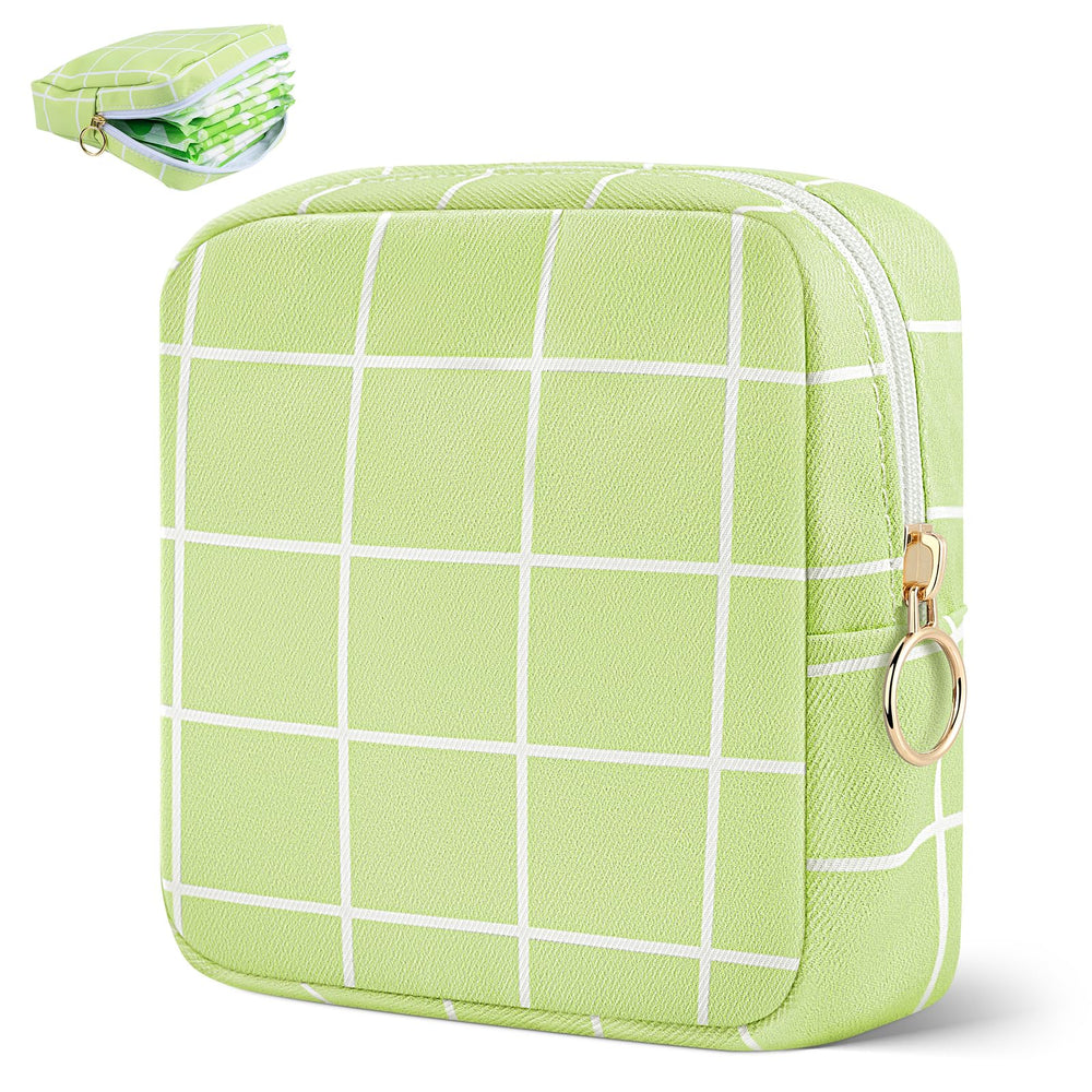 Desing Wish Period Bag front view shows discreet portable storage for pads and tampons