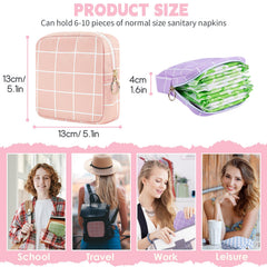 Desing Wish Period Bag main compartment open for easy access to pads and liners