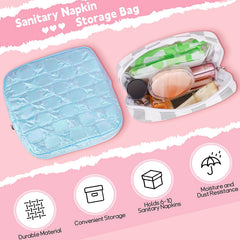 Desing Wish portable pad bag inside a purse demonstrates travel convenience.