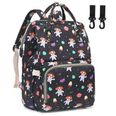 Dezcrab diaper backpack with stroller strap for hands-free outings.