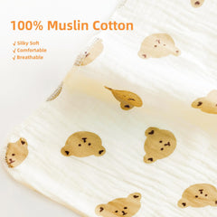 DEZIGKA muslin swaddle blanket large size for secure wrapping.